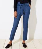 Loft Slim Tie Waist Pencil Pants In Custom Stretch In Julie Fit
