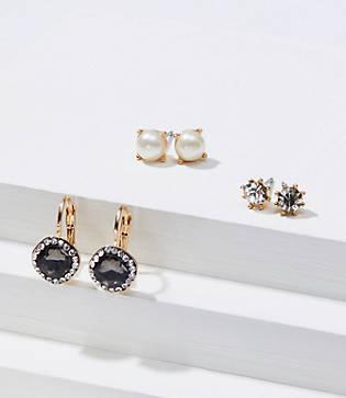 Loft Winter Glam Stud Earring Set