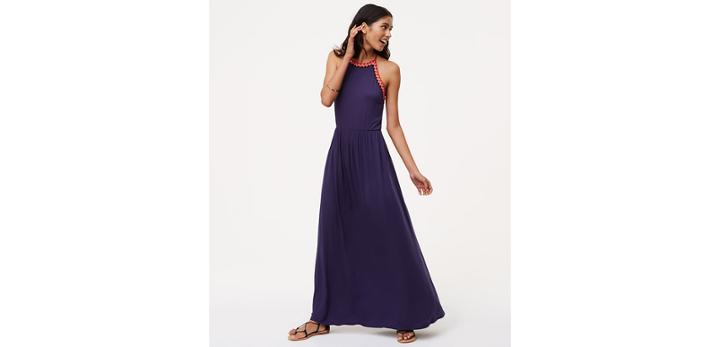 Loft Beach Macram &copy; Halter Maxi Dress