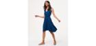 Loft Shoulder Tie V-neck Dress