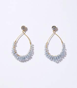 Loft Crystal Beaded Drop Earrings