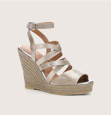 LOFT Krystal Strappy Wedges, Grey