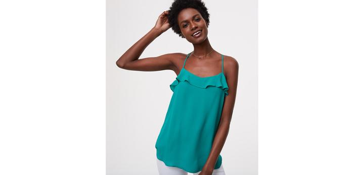 Loft Ruffle Strappy Cami