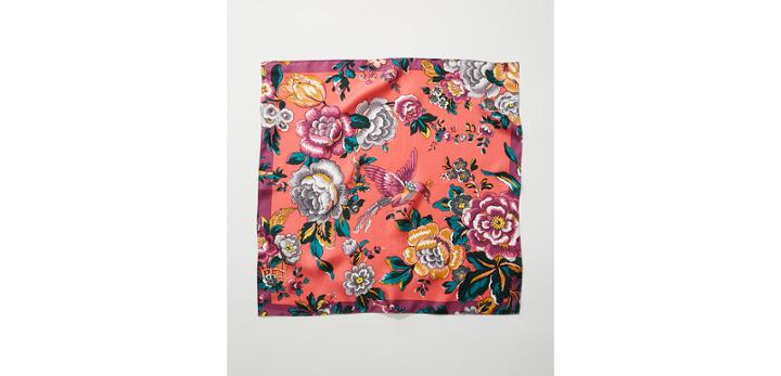 Loft Bird Garden Mini Square Scarf