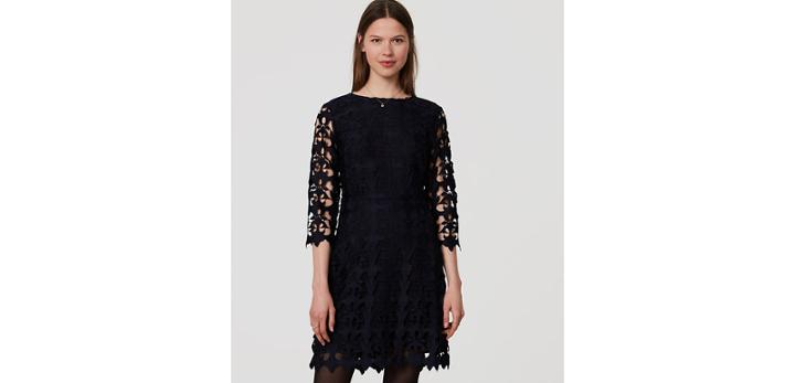 Loft Cutout Lace Dress