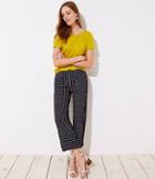 Loft Mixed Stripe Wide Leg Pants