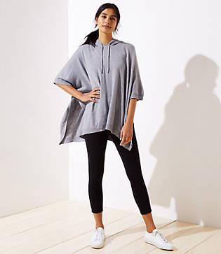 Loft Hooded Poncho Sweater