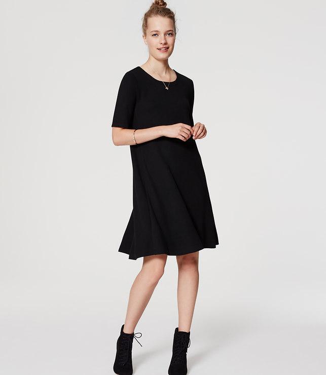 Loft Short Sleeve Swing Dress