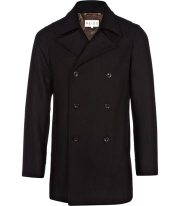 Reiss Ace DOUBLE BREASTED OVERCOAT