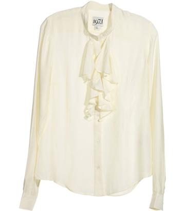 Reiss Erica RUFFLE DETAIL BLOUSE
