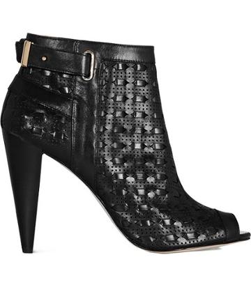 Reiss Fonda Weave Leather Booties