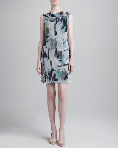 Geometric-print Dress
