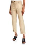 Fallon Straight-leg Chino Pants