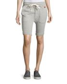 Halle Drawstring Shorts, Heather