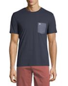 Men's Oval Printed-pocket T-shirt