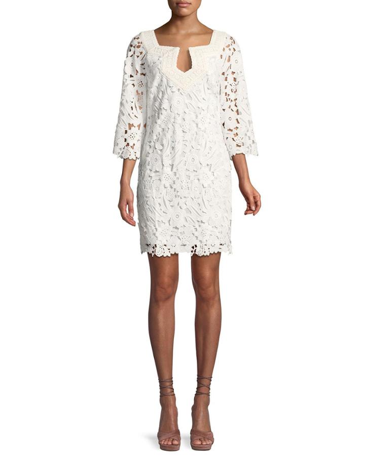 Lace Three-quarter Sleeve