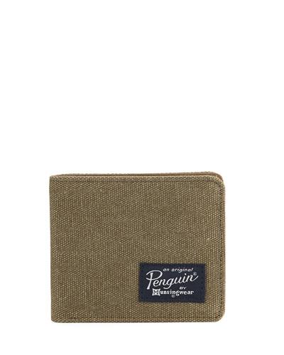 Waxed Canvas Bi-fold Wallet, Olive
