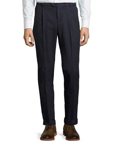 2 Pence Cotton Pants, Dark Blue