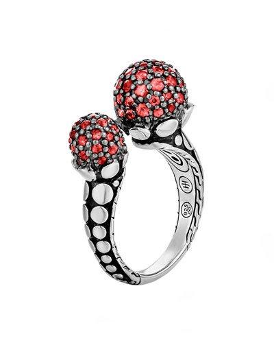 Dot Red Sapphire Ring,