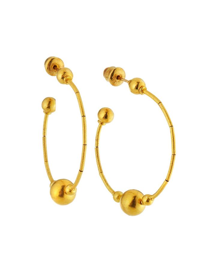 Spring Ball & Hoop Earrings