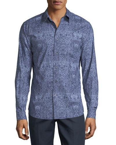 Asher Long-sleeve Geo-print