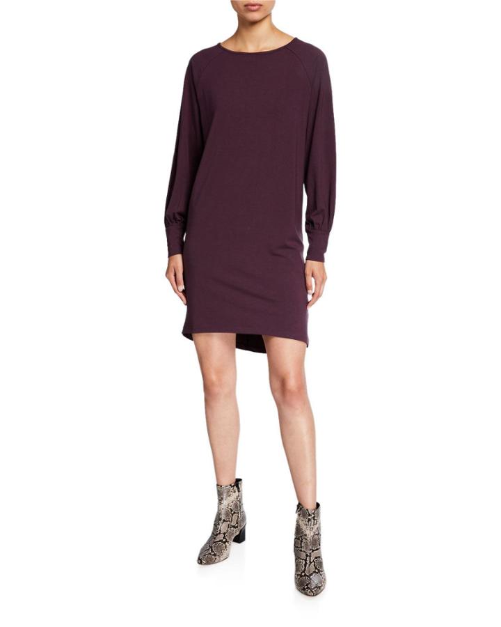 Full-sleeve High-low Dress