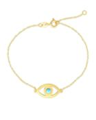 14k Italian Evil Eye Bracelet