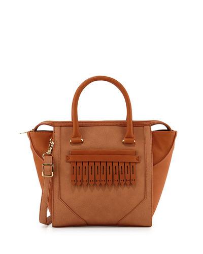 Journee Faux-leather Tote Bag