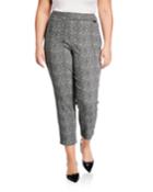 Marled Knit Ankle Pants,