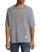Disjoin Sweat Oversized Tee, Gray