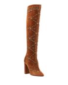 Ella Studded Suede Knee Boot