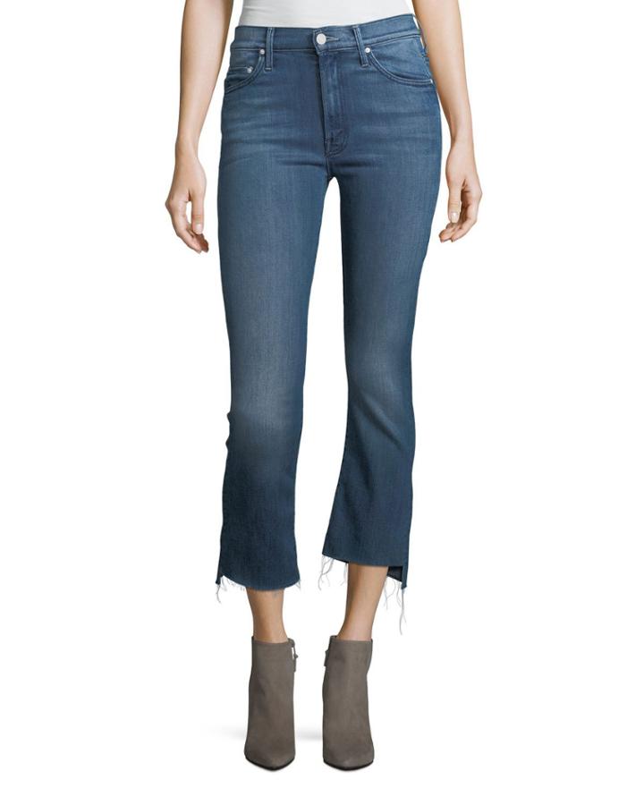 Insider Crop Step-fray Denim Jeans, Crack The Whip