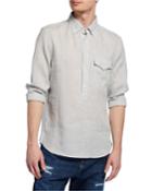 Men's Pullover Leisure-fit Oxford