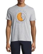 Graphic-print Jersey Tee, Rain Heather