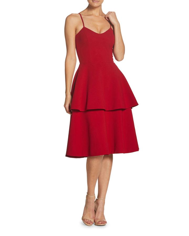 Yasmin Tiered-skirt A-line Dress