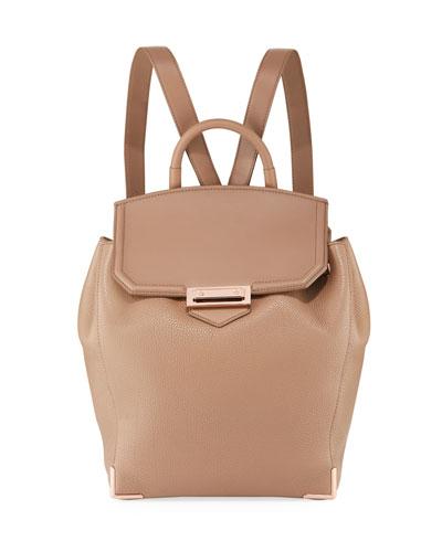 Framed Skeletal Leather Backpack