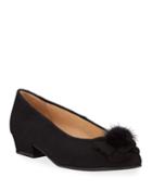 Suede Ballerina Pumps