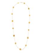 Contour 24k Gold All-around Disc-station Necklace,