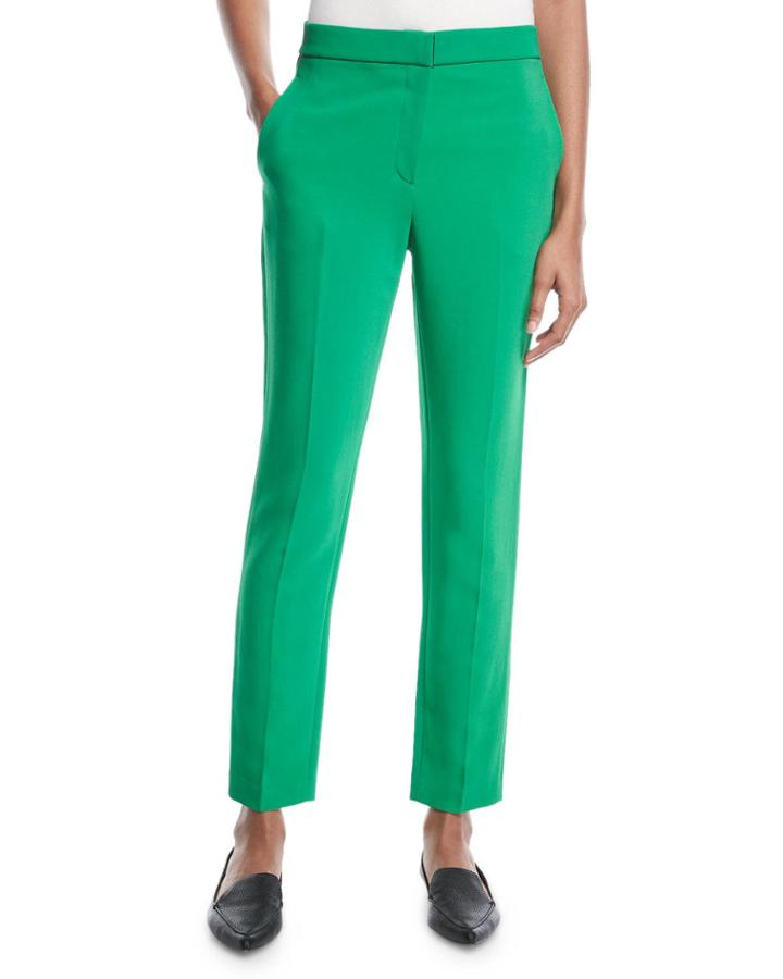 Cropped Skinny-leg Stretch-cady Trousers