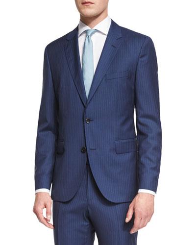 Johnstons Lennon Striped Slim-fit Basic