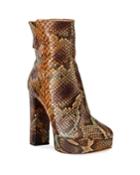 Rachel Python Platform Booties