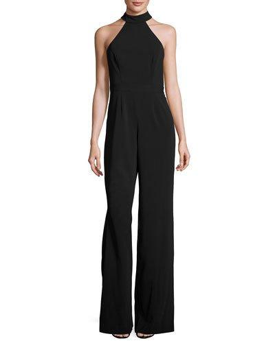 Manila Halter-neck Jumpsuit, Black