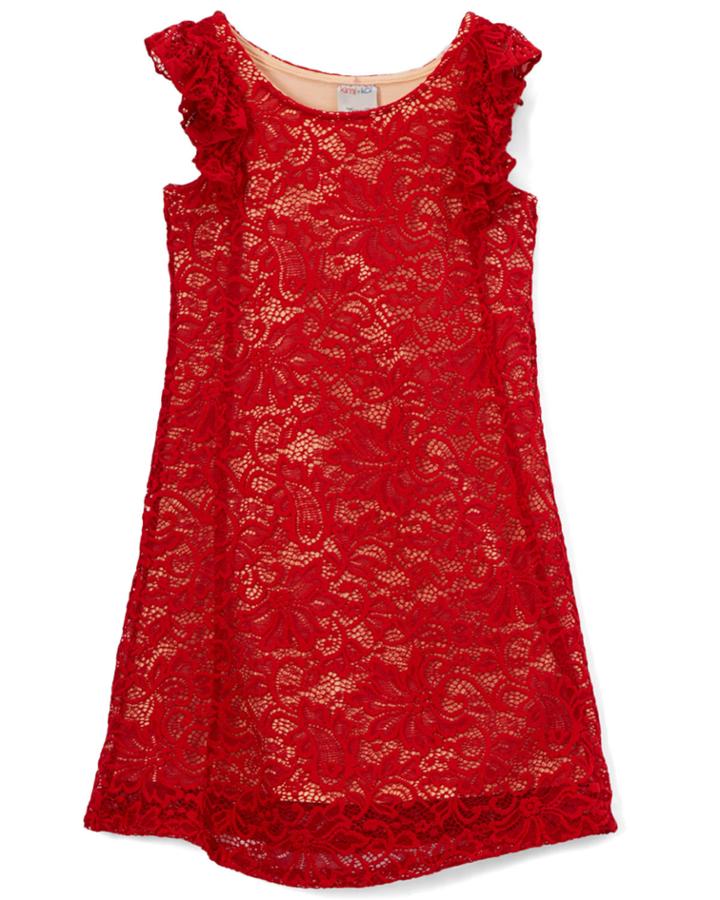 Girls' Sophia Lace A-line Dress,