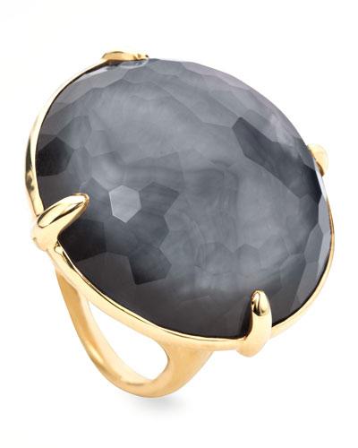 18k Rock Candy Gelato Hematite Ring