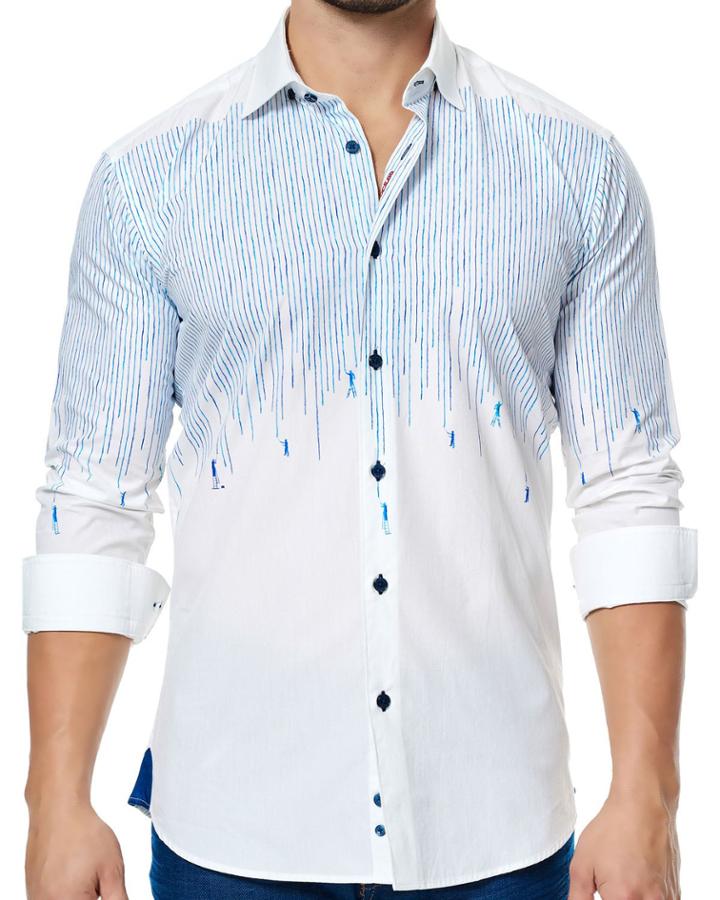 Shaped-fit Luxor Painter Embroidered Dress