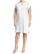 Joanie Embellished Shift Dress, White