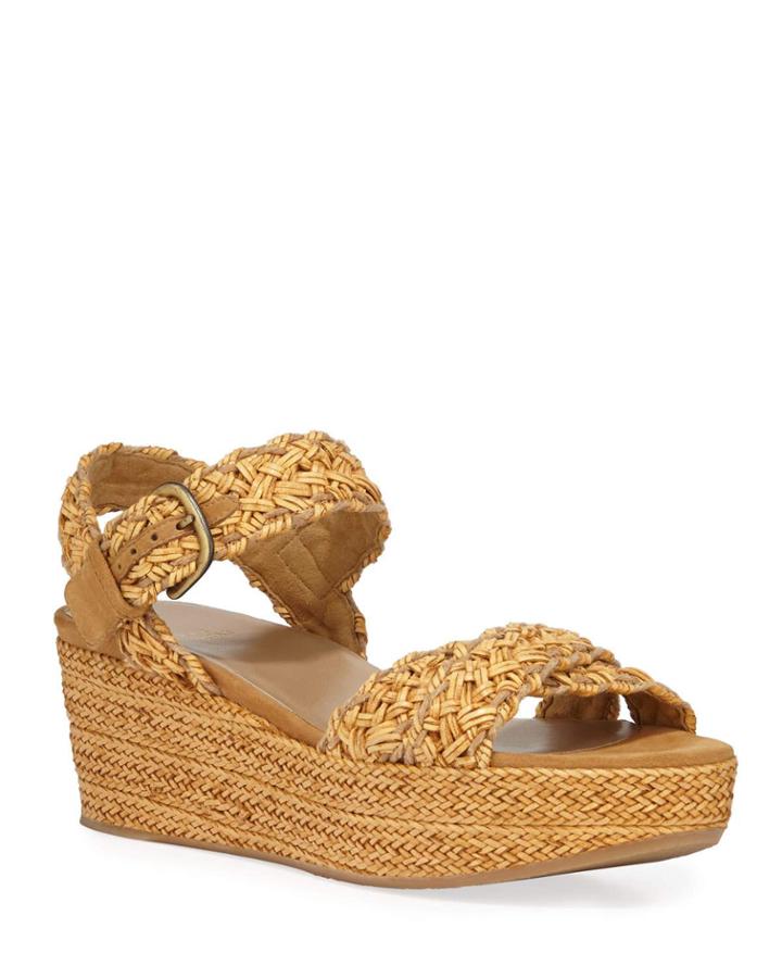 Oncross Woven Raffia Platform