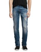Rocco Distressed Skinny Jeans, Blue