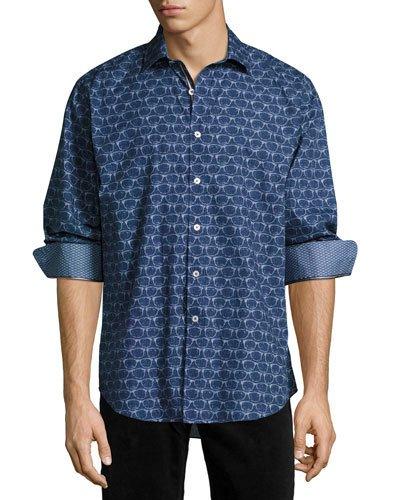 Glasses-print Cotton Sport