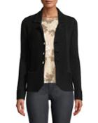 Cashmere Blazer-cardigan, Black
